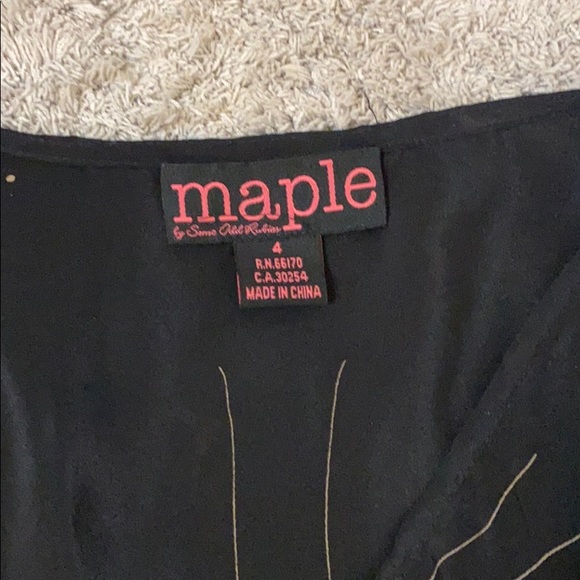 Anthropologie Maple Wrap Silk Top - Picture 3 of 5